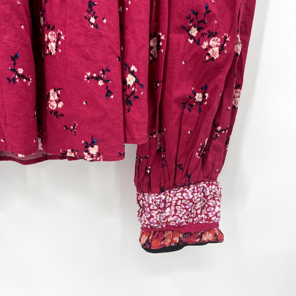 FREE PEOPLE NWT Paloma Multi Print Blouse // XS - Picture 13 of 14